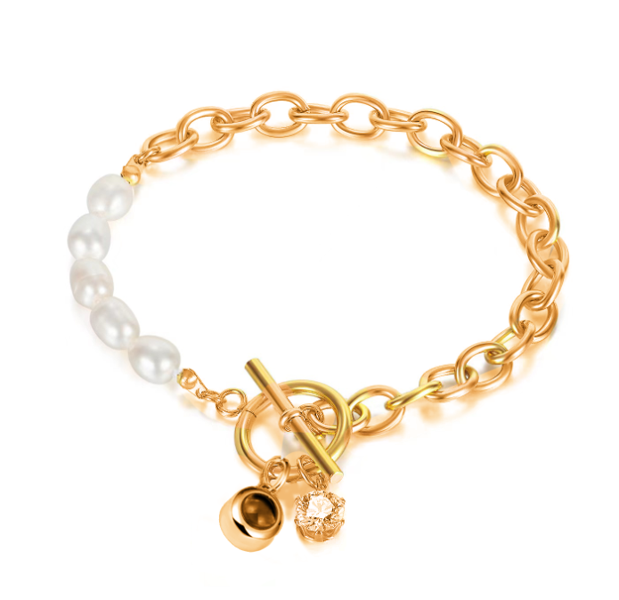 צמיד טיפני פנינה עם תמונה מוצפנת