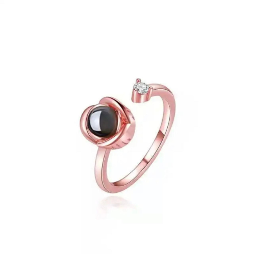 טבעת פרח עם תמונה מוצפנת