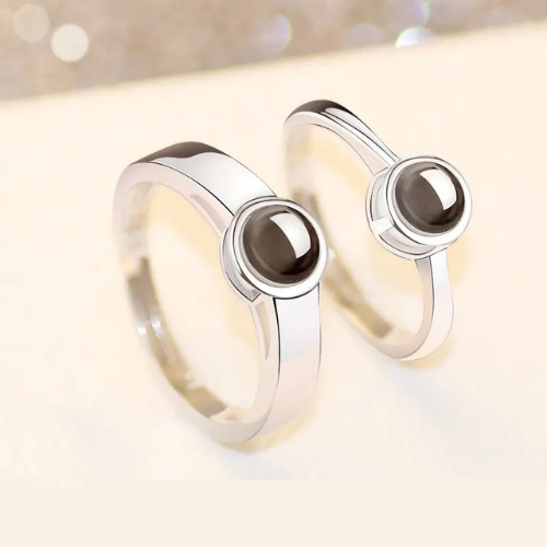 טבעת קלאסית עם תמונה מוצפנת