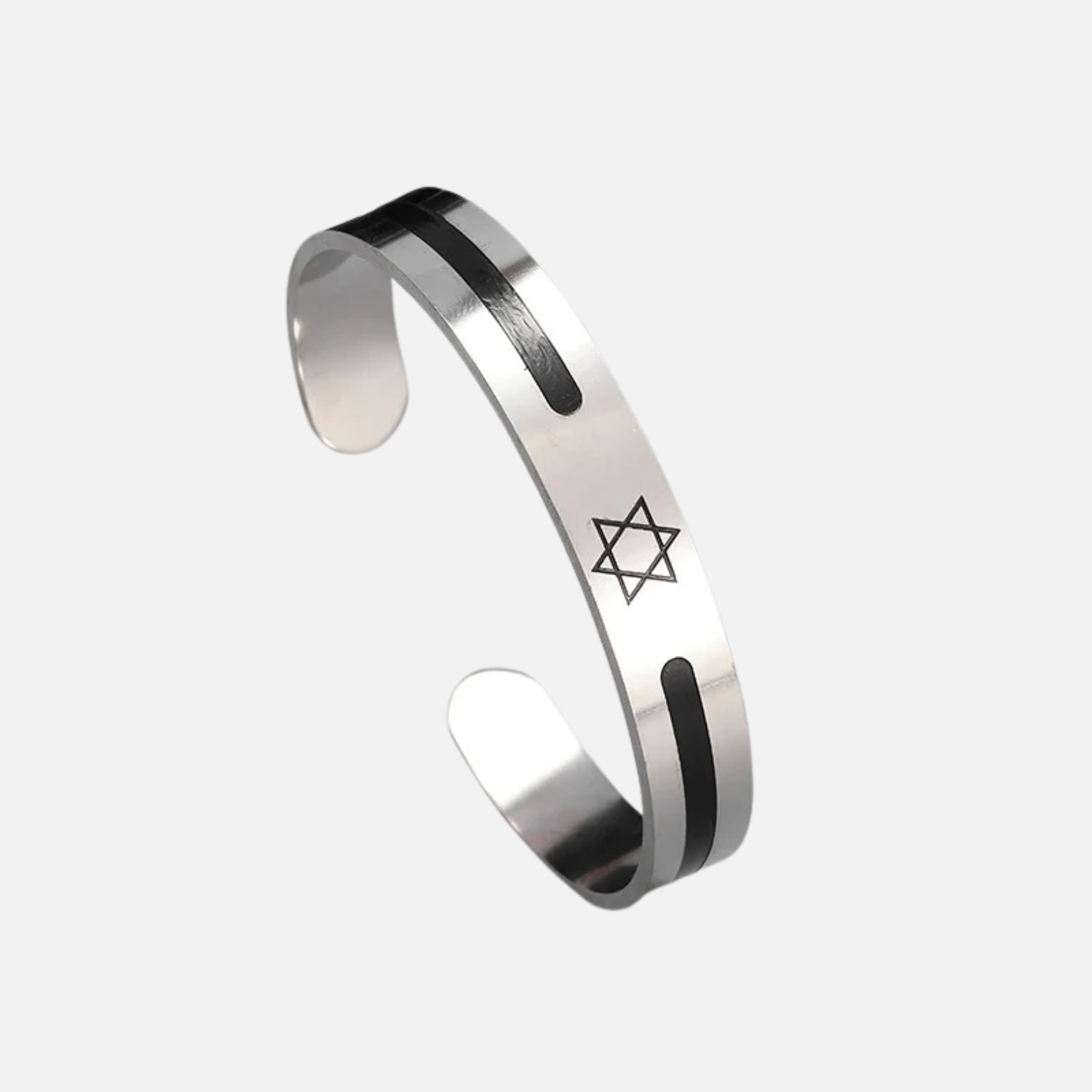 צמיד מתכת עם מגן דוד