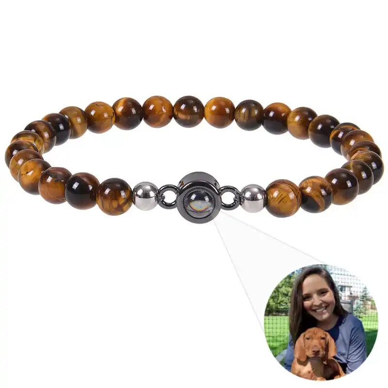 צמיד חרוזים עם תמונה מוצפנת