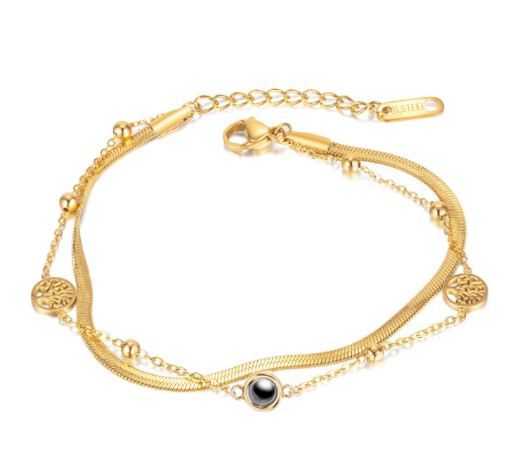 צמיד עץ החיים עם תמונה מוצפנת