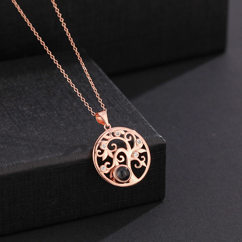 שרשרת עץ החיים עם תמונה מוצפנת